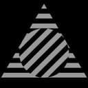Logo of a triangle with an enclosed circle